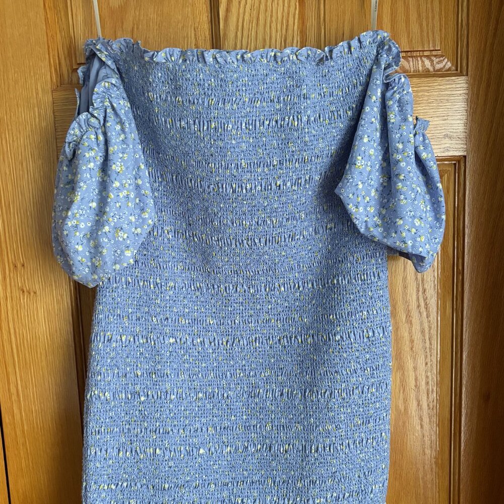 Women's Scrunch Off-the-shoulder mini dress